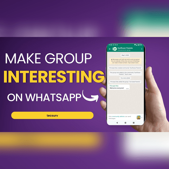 How to make a whatsapp group interesting with friends