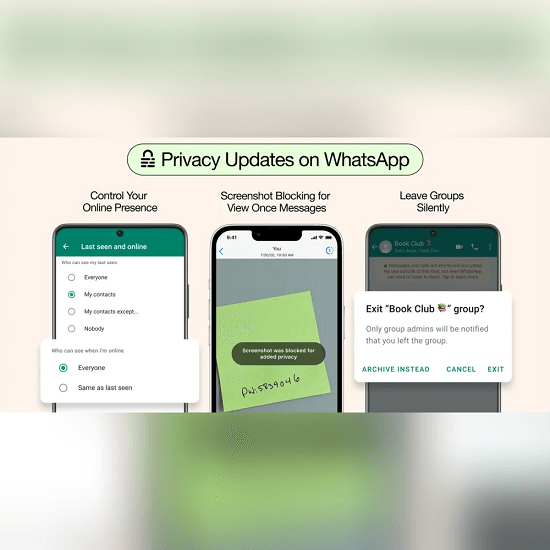 Does WhatsApp show screenshots of story